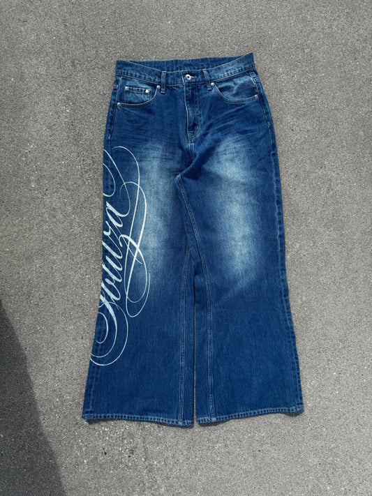 Iblitza Calligraphy Bootcut denim